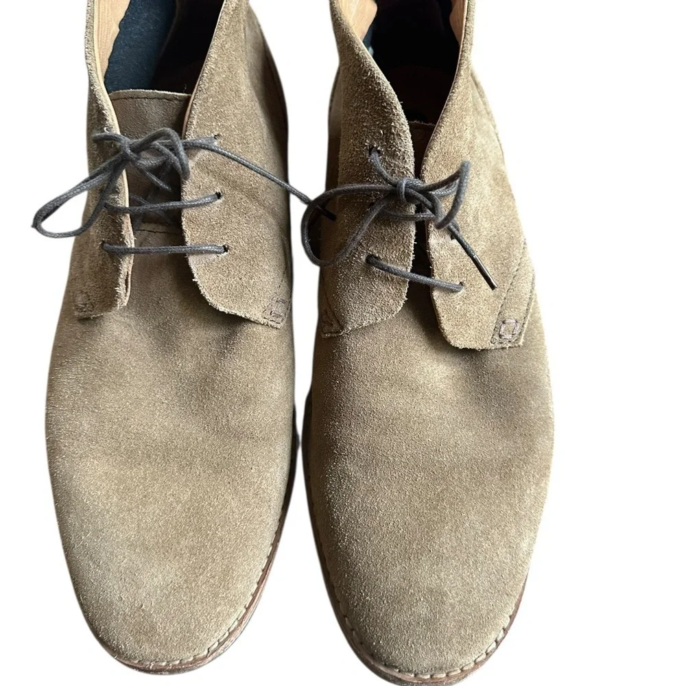 H By Hudson London Men's Tan Suede Chukka Desert Boots - Size 10 EU 43 - Picture 4 of 7